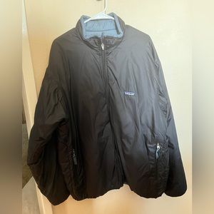 Vintage Patagonia Men’s Puffer Coat Full Zip Bomber Jacket Black Extra Large
